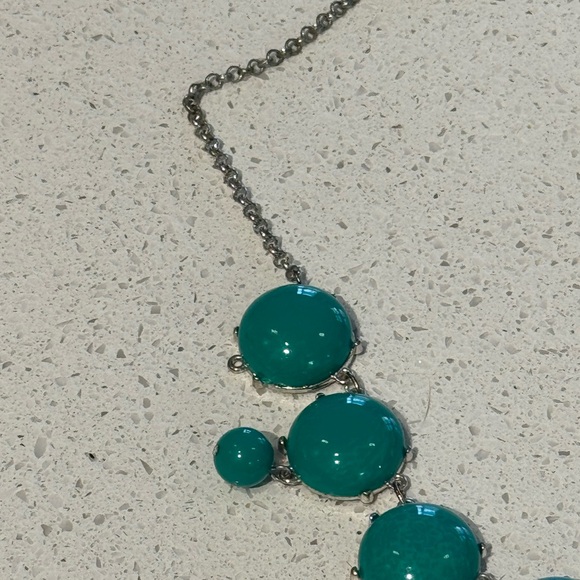 Elegant Teal Statement Necklace - Picture 2 of 2